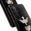 Ace of cups phone case, cream on black