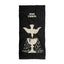 Ace of cups beach towel, black on cream