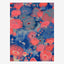 Original coral reef painting, anemones packed in coral pink and teal against deep blue