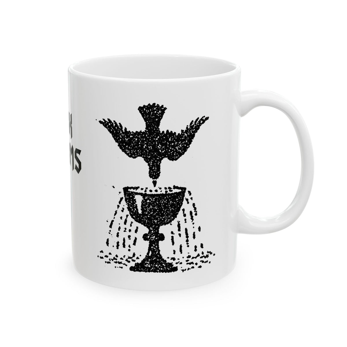 Ace of cups mug, black on white Main image