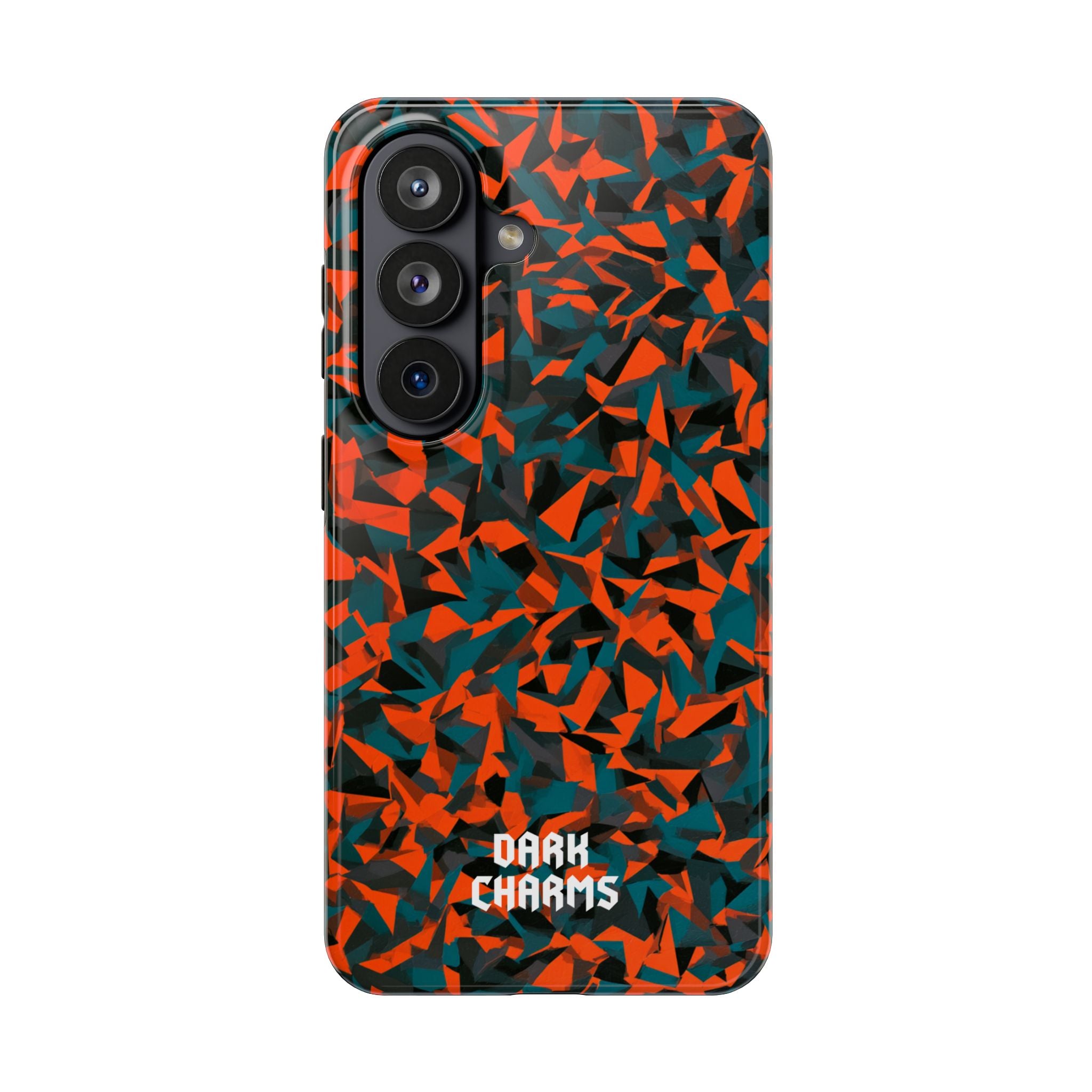 Orange fracture phone case