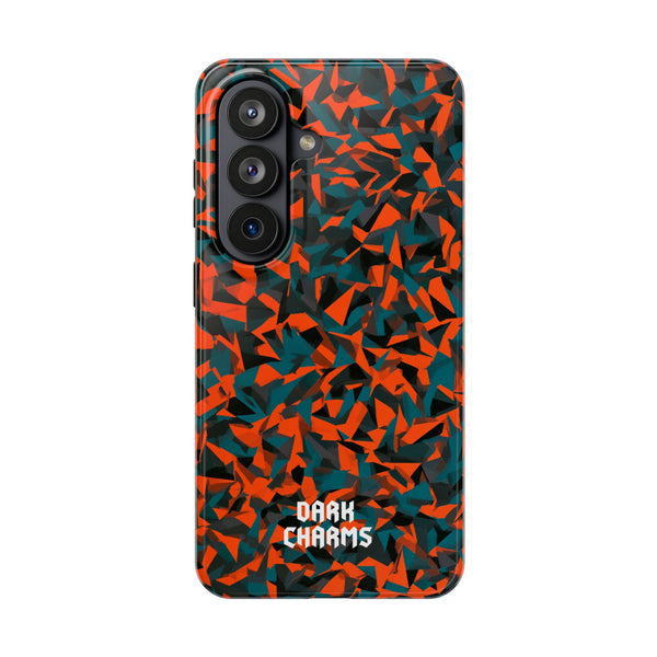 Orange fracture phone case