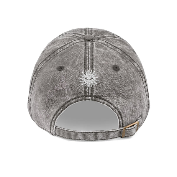 Dark Charms vintage cap, cream on cream