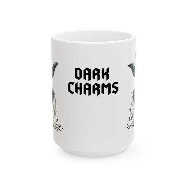 Ace of cups mug, black on white