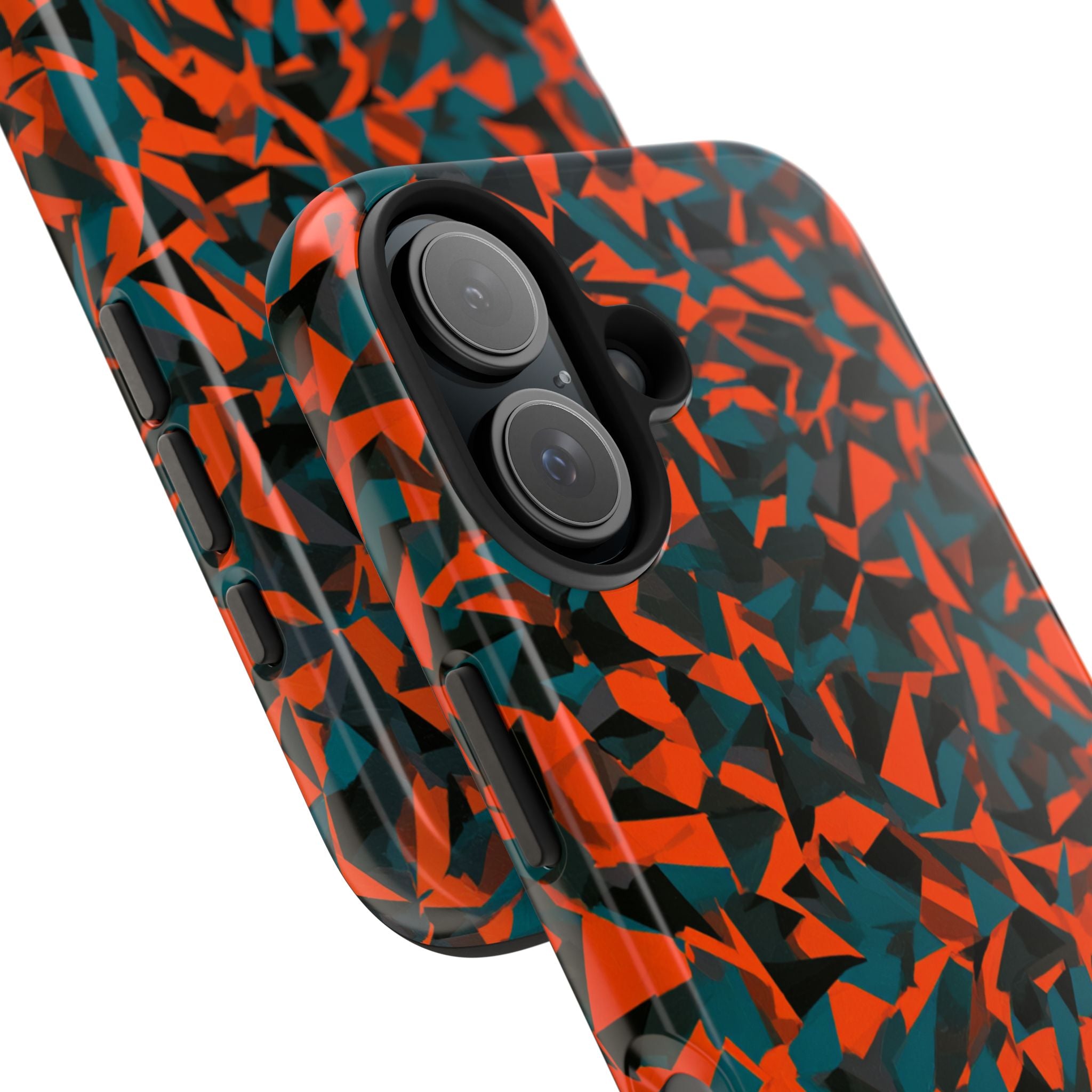 Orange fracture phone case