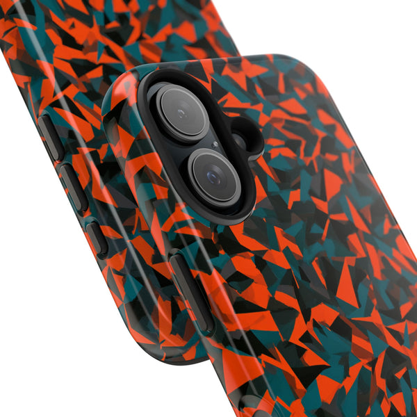 Orange fracture phone case