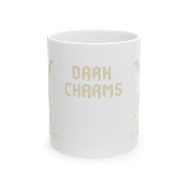 Ace of cups mug, cream on white