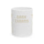 Ace of cups mug, cream on white