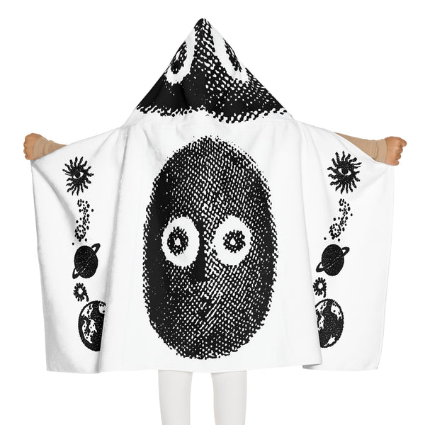 A strange feeling youth hooded towel