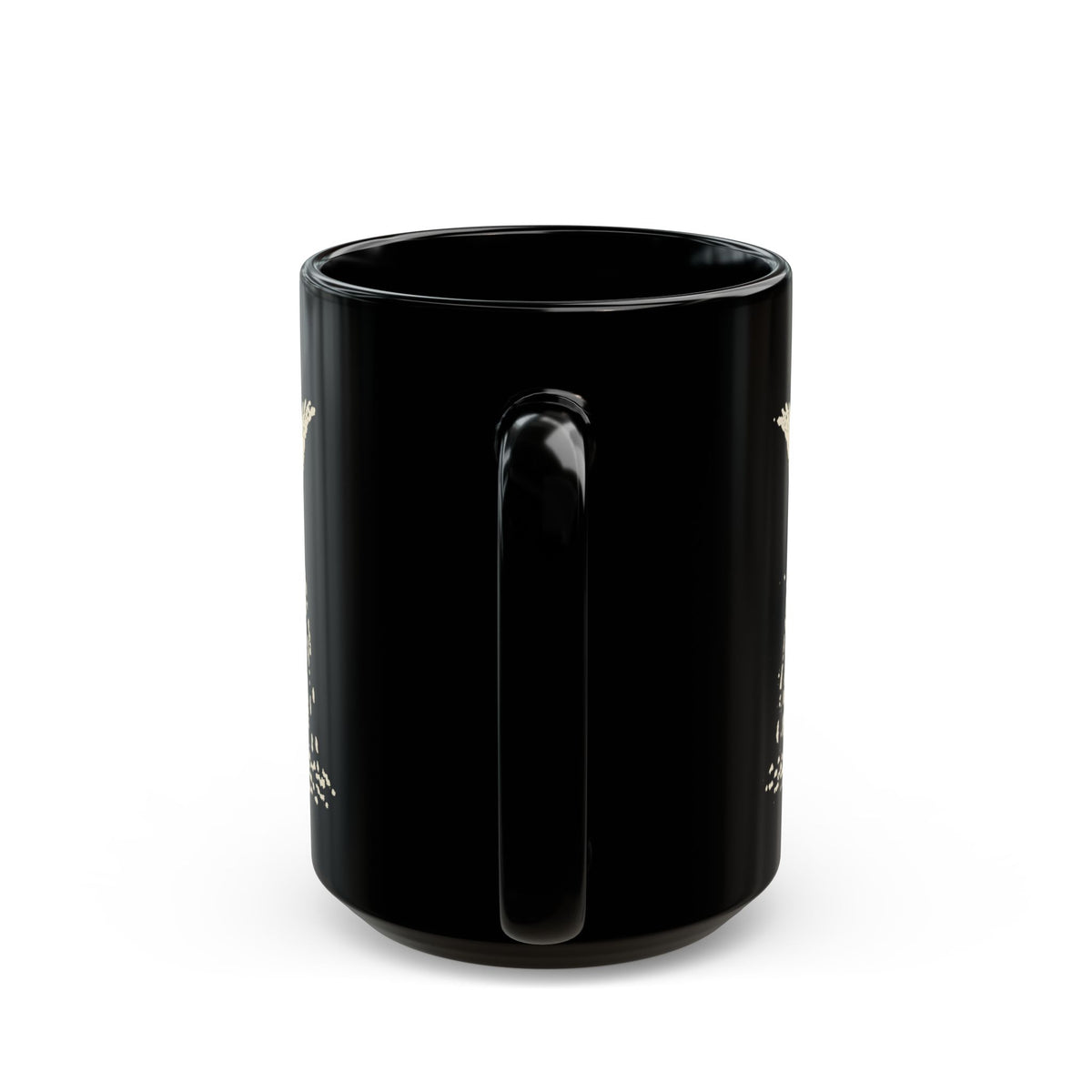 Ace of cups mug, black