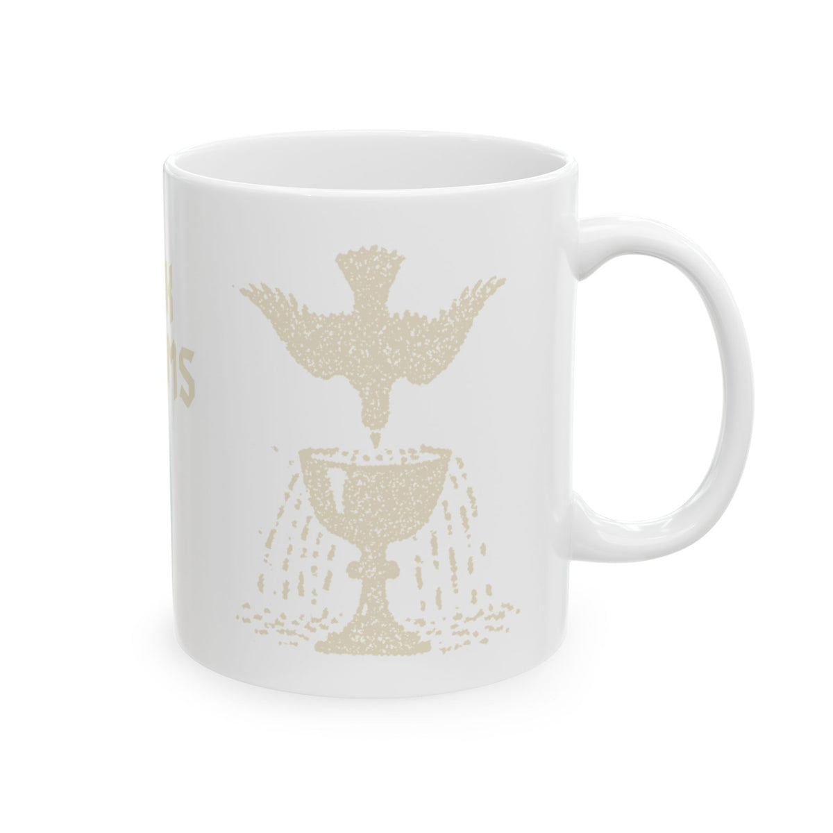 Ace of cups mug, cream on white Main image
