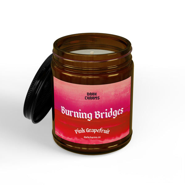Burning bridges candle