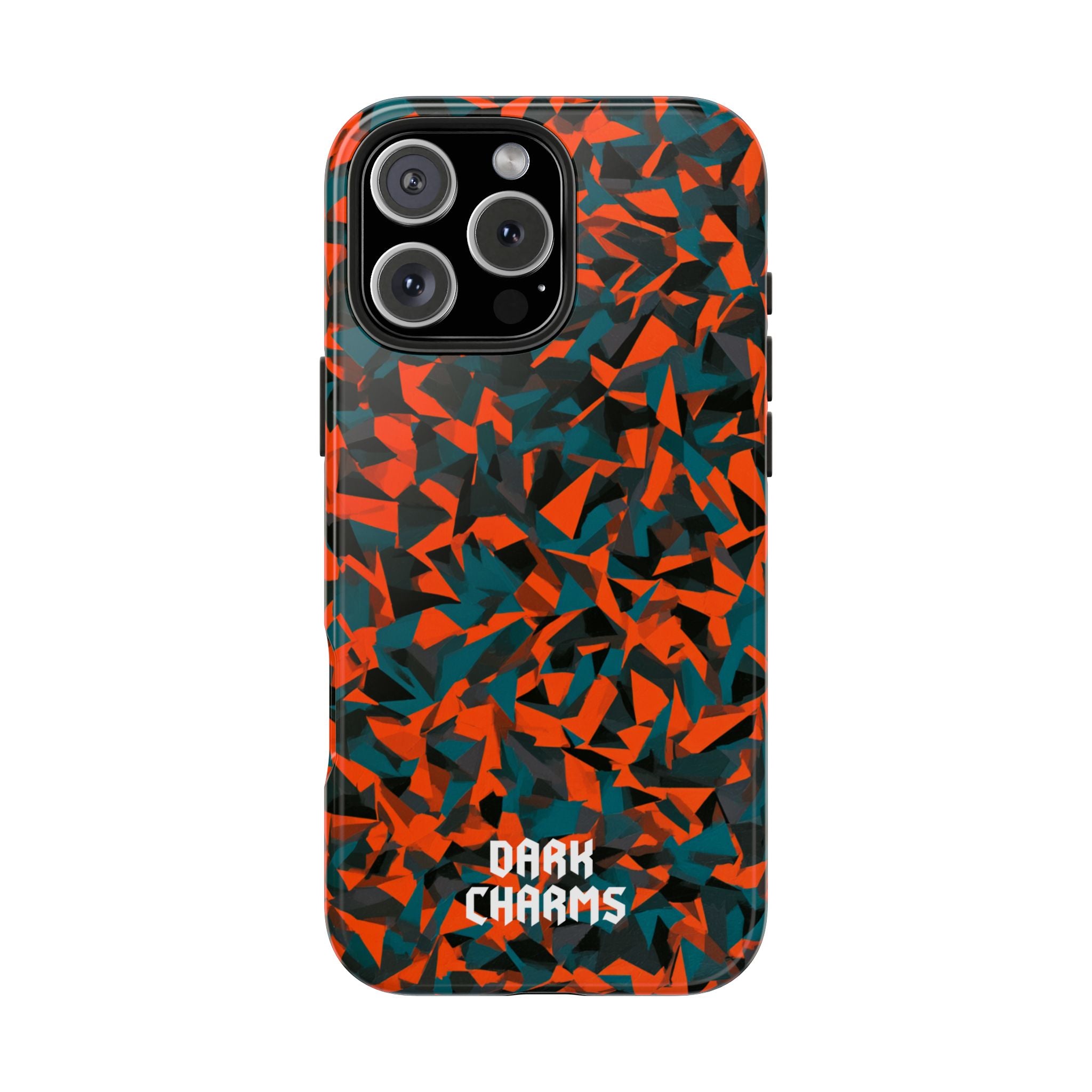 Orange fracture phone case