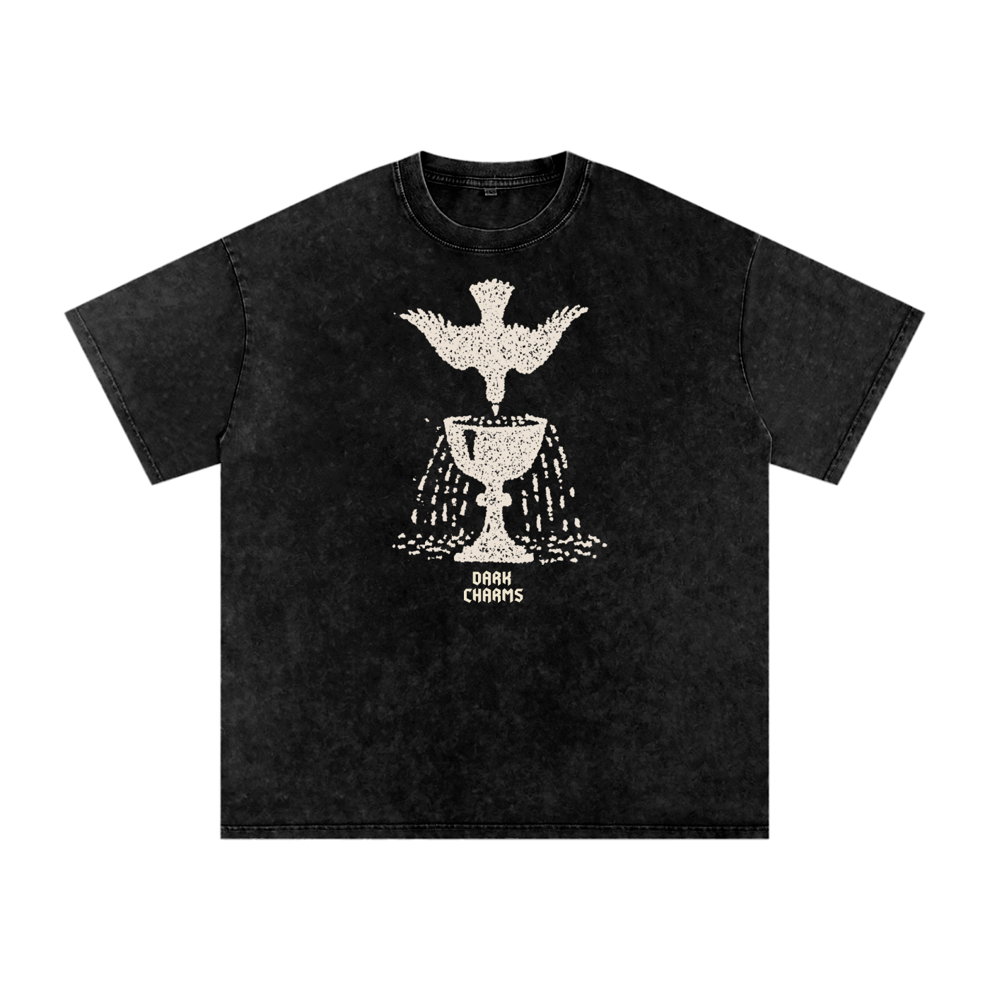 Ace of cups oversized tee, cream print Main image
