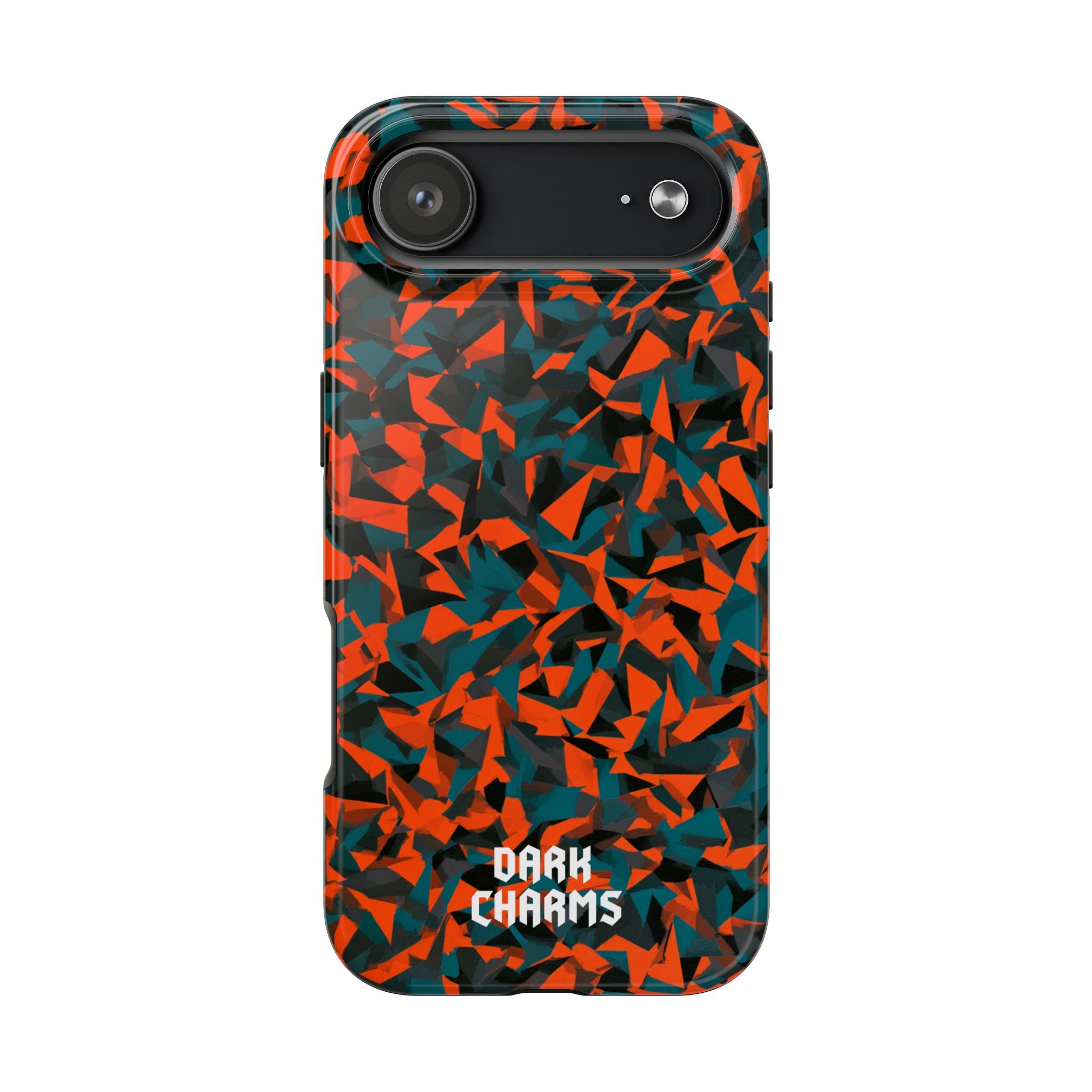 Orange fracture phone case