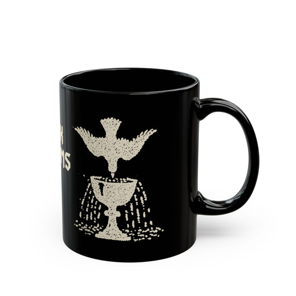 Ace of cups mug, black