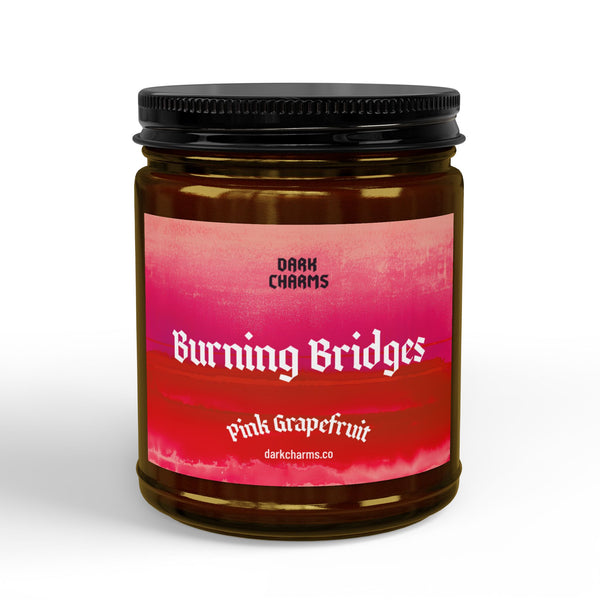 Burning bridges candle