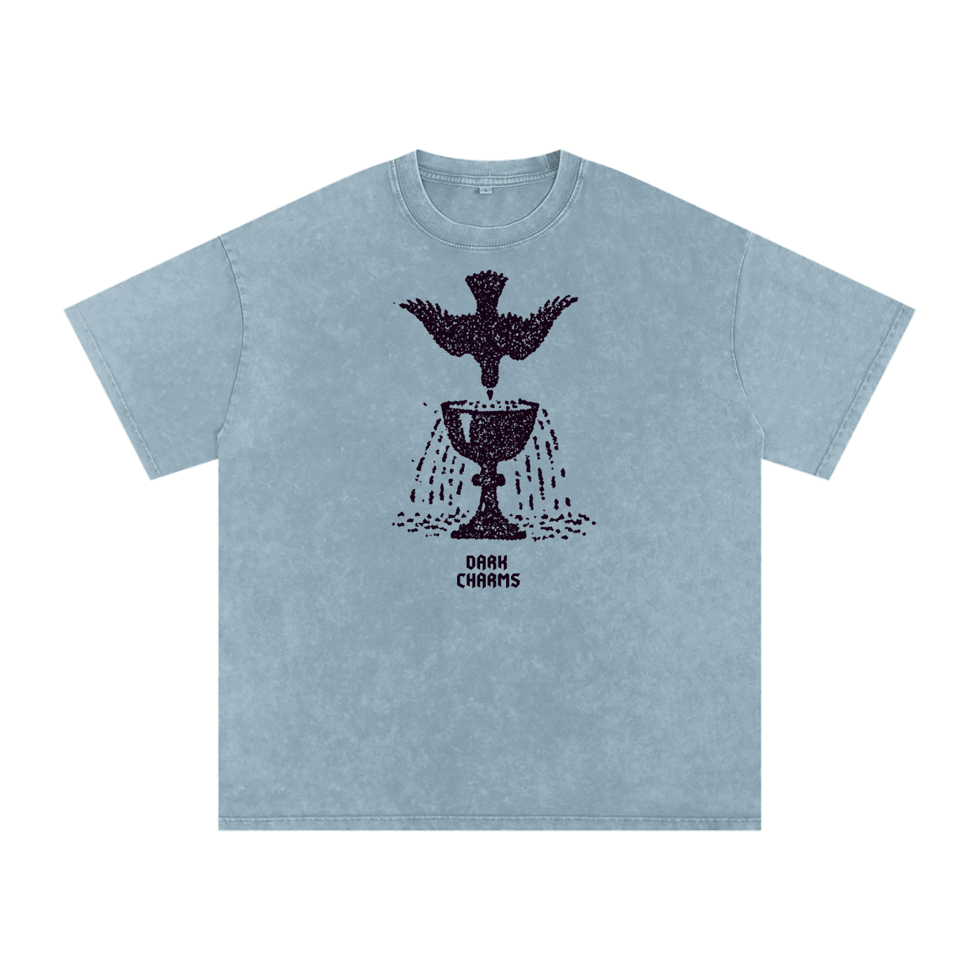 Ace of cups oversized tee, dark purple print