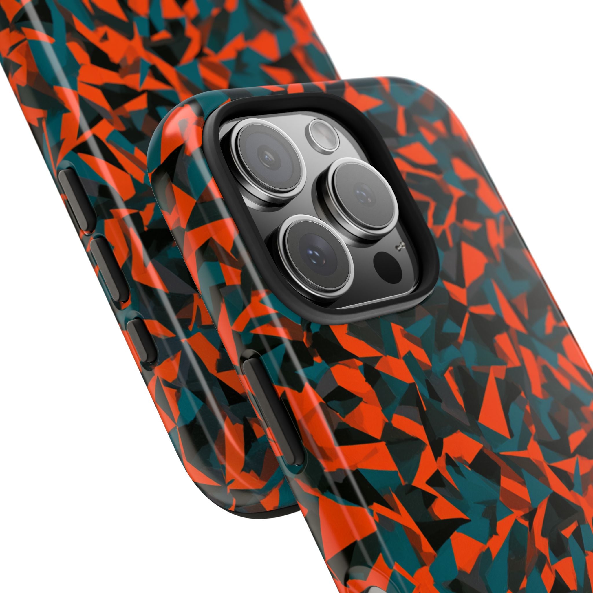 Orange fracture phone case