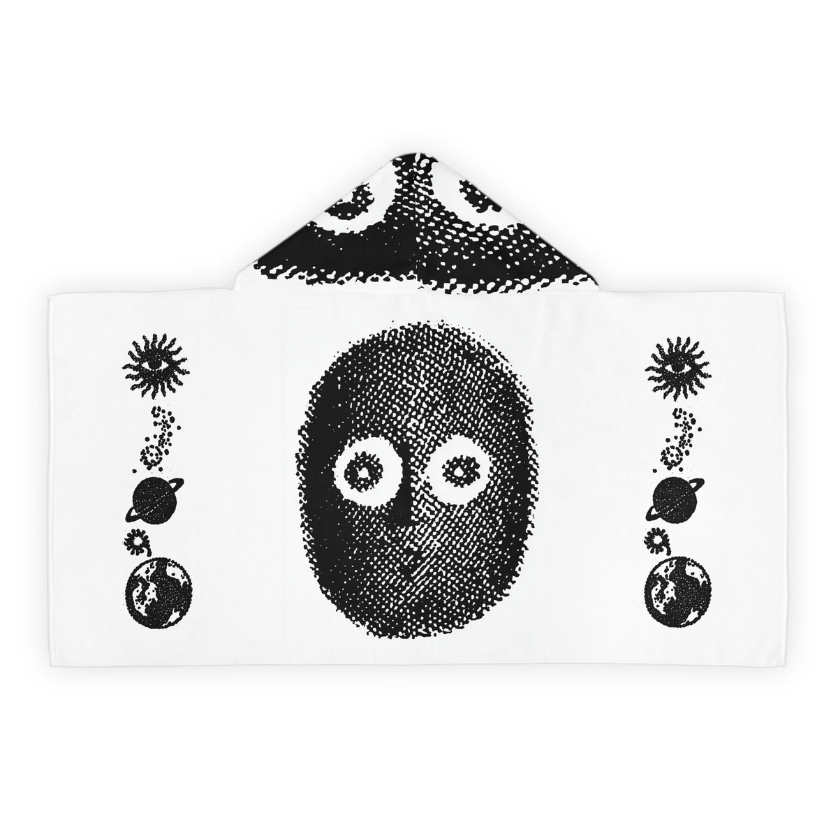 A strange feeling youth hooded towel