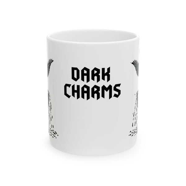 Ace of cups mug, black on white