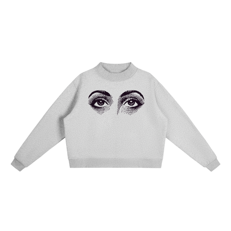 Her eyes mock neck sweatshirt