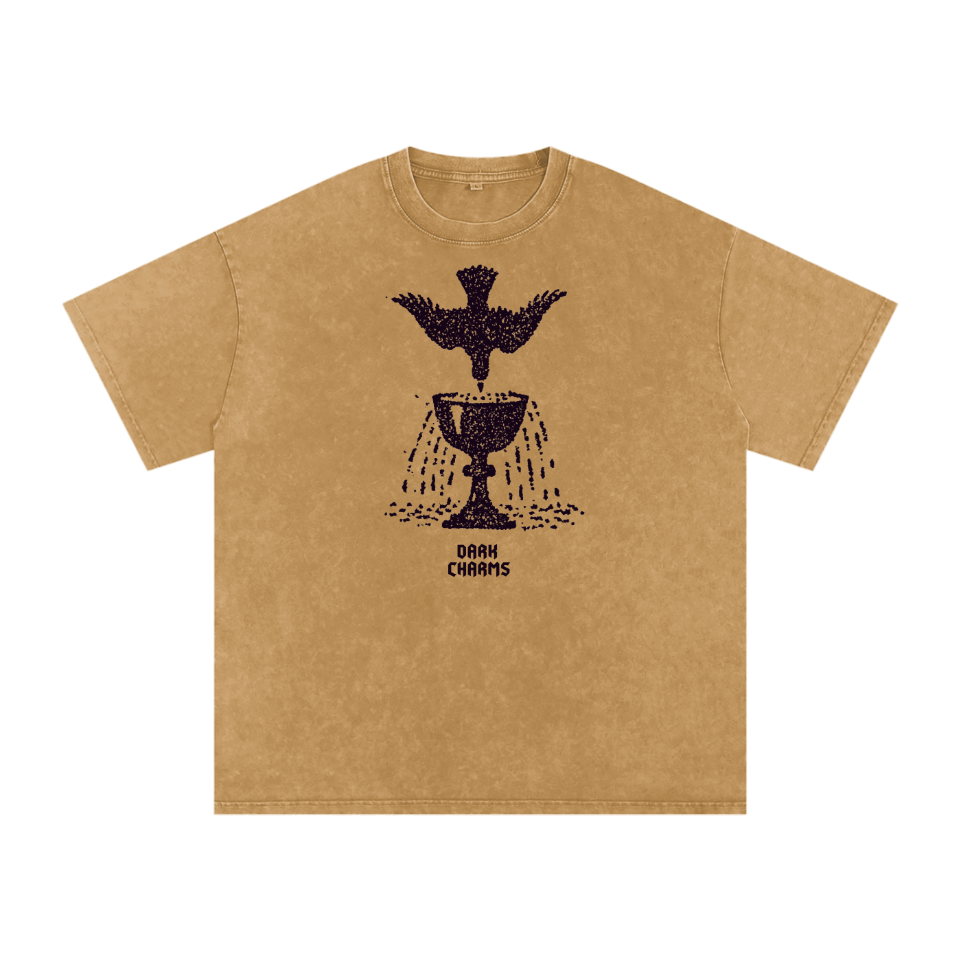 Ace of cups oversized tee, dark purple print