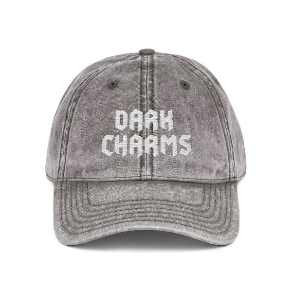 Dark Charms vintage cap, cream on cream
