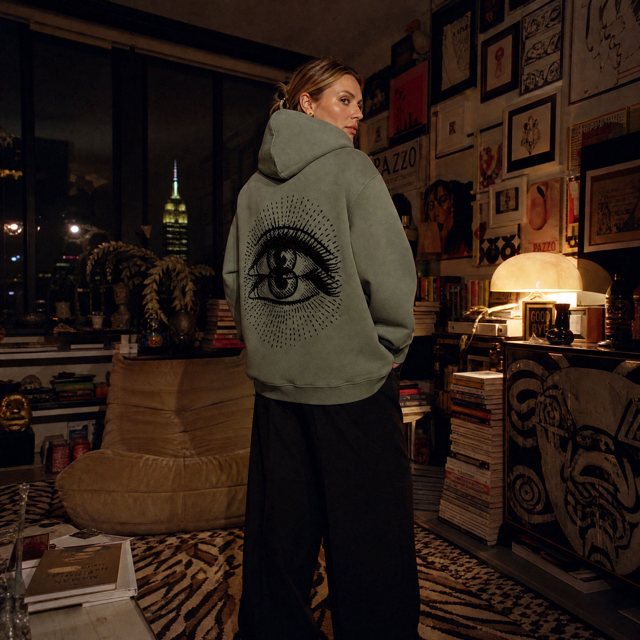 Mirror Eye Oversized Hoodie Secondary image
