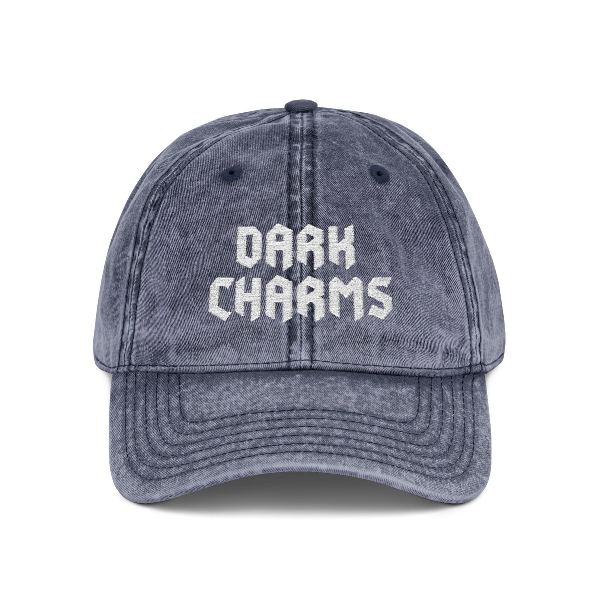 Dark Charms vintage cap, cream on cream
