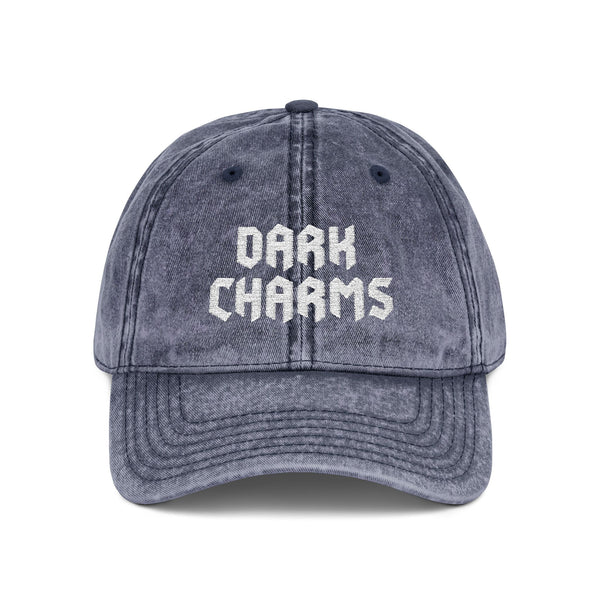 Dark Charms vintage cap, cream on cream