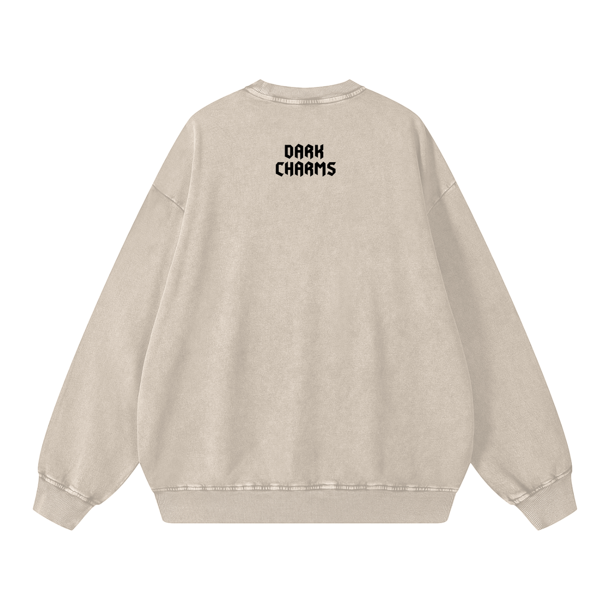 Ace of cups sweatshirt, black, snow washed