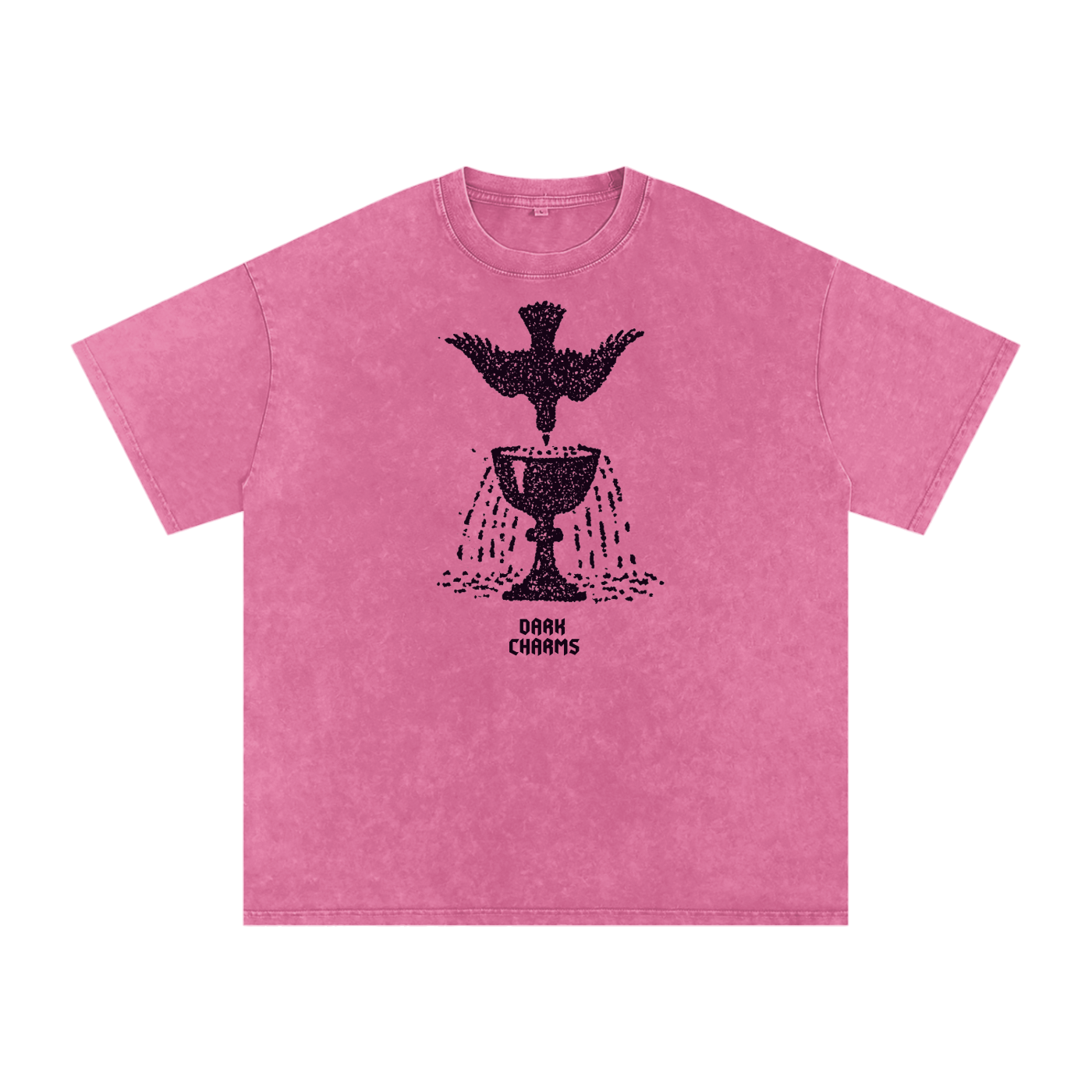 Ace of cups oversized tee, dark purple print