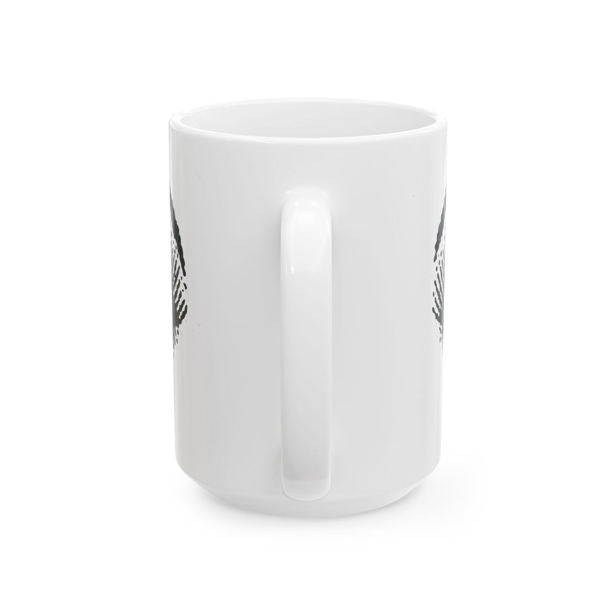 Eyes of longing mug, black on white