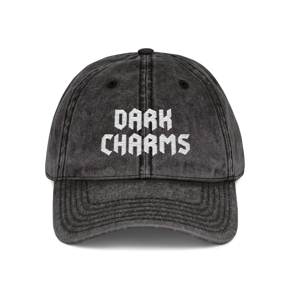 Dark Charms vintage cap, cream on cream