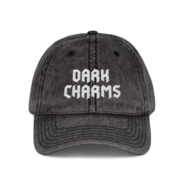 Dark Charms vintage cap, cream on cream