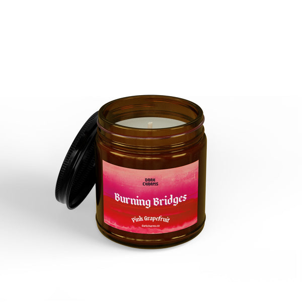 Burning bridges candle