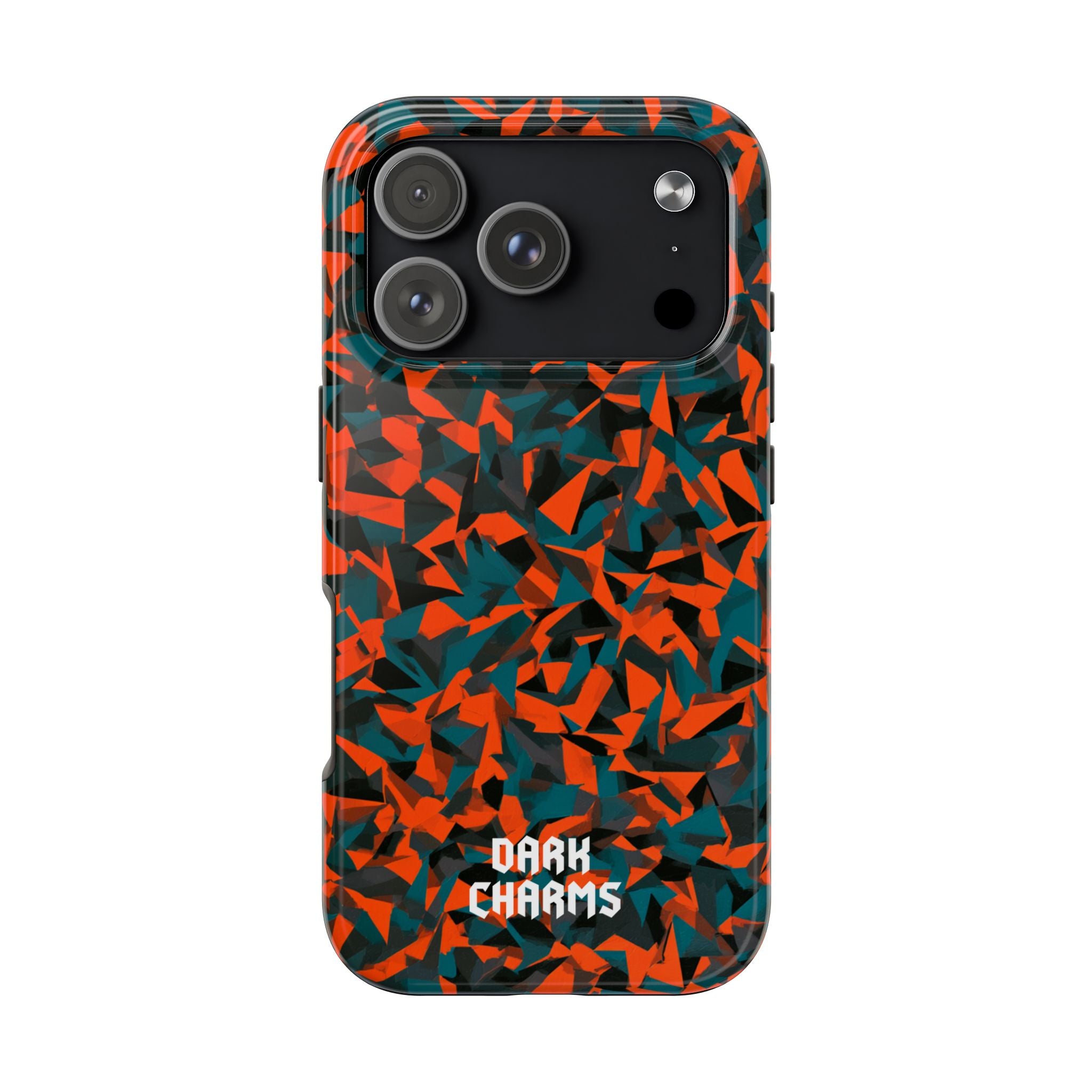 Orange fracture phone case