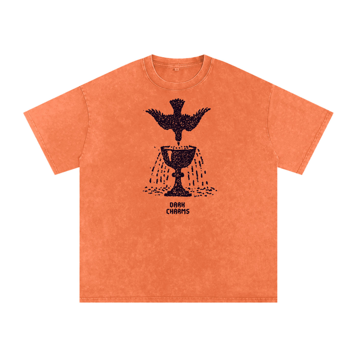 Ace of cups oversized tee, dark purple print
