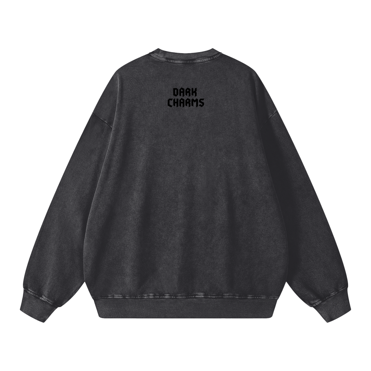 Ace of cups sweatshirt, black, snow washed