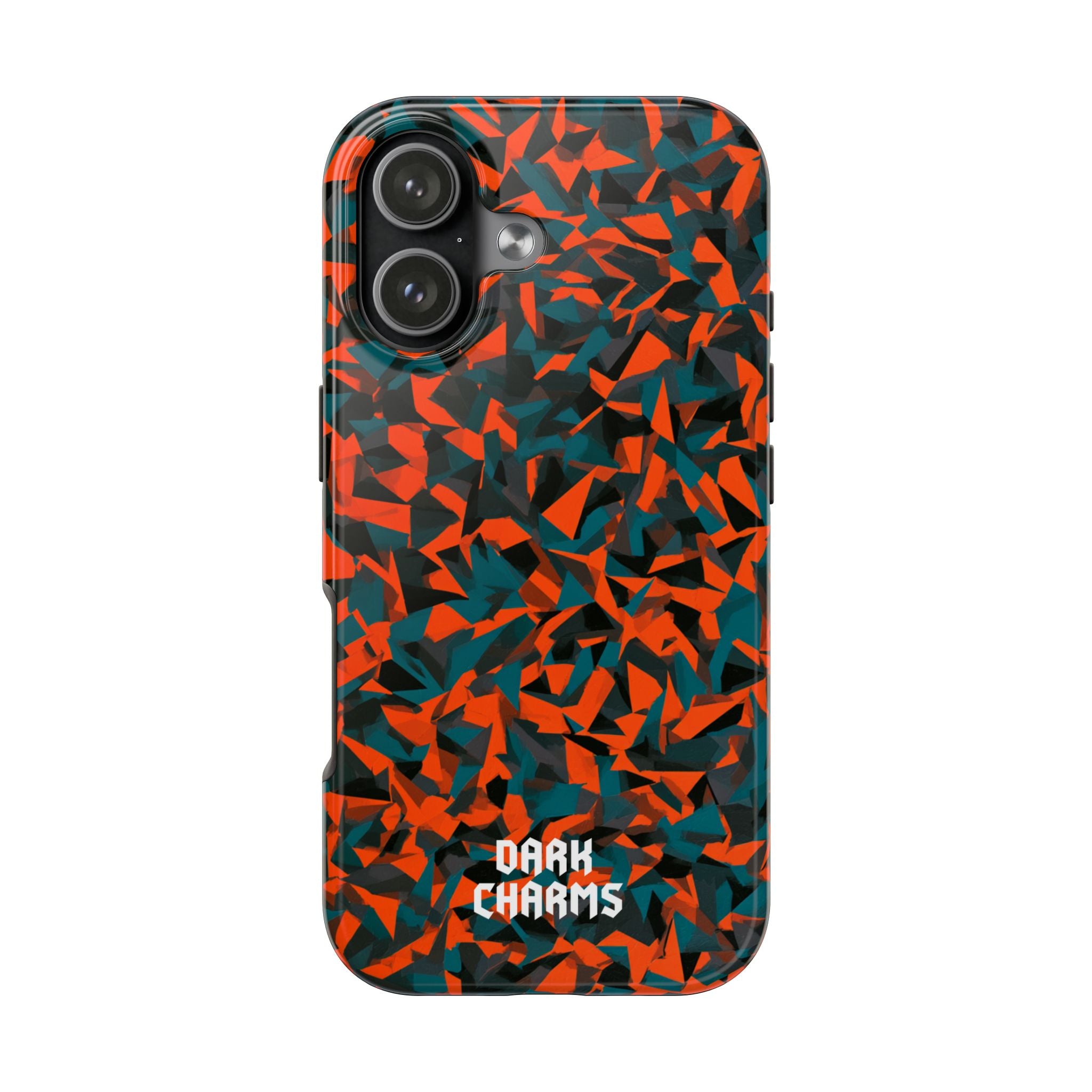 Orange fracture phone case