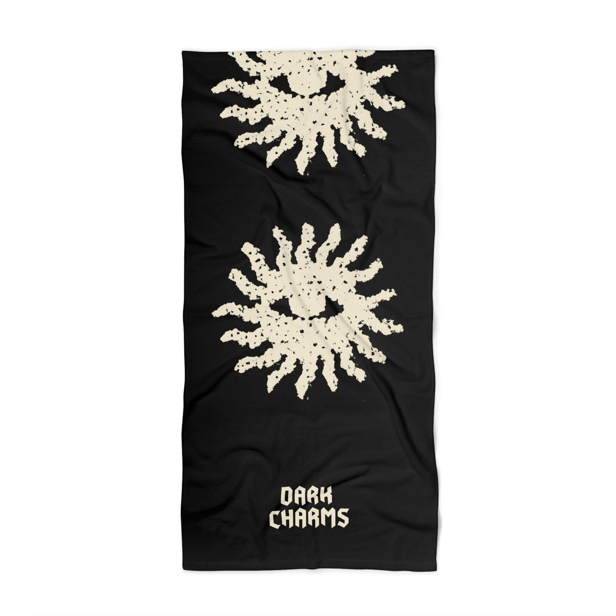Sun eye beach towel, black Main image