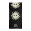 Sun eye beach towel, black