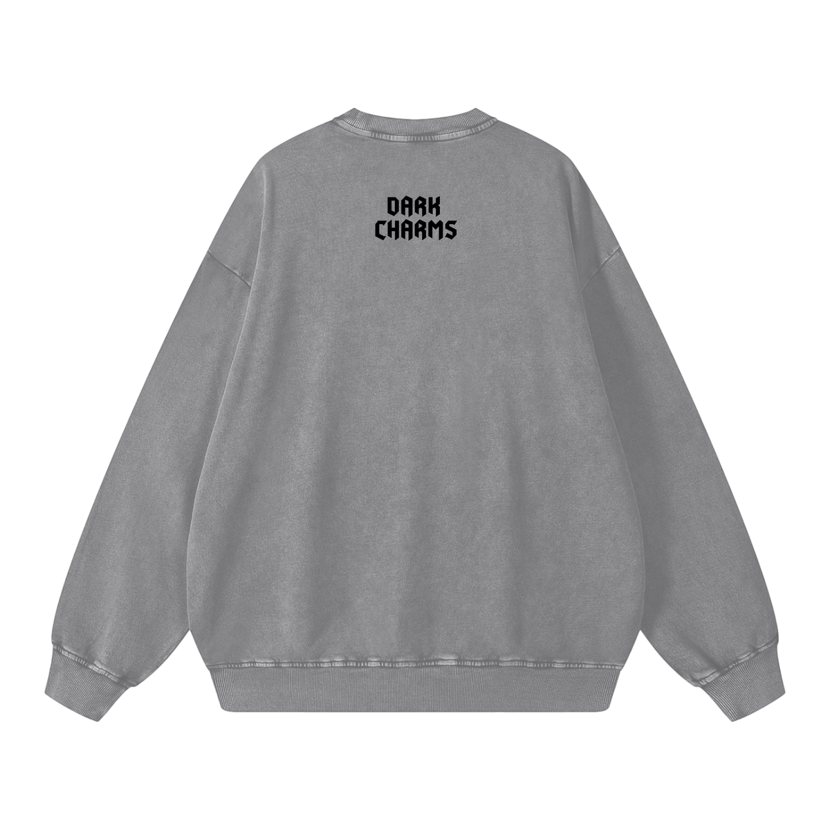 Ace of cups sweatshirt, black, snow washed