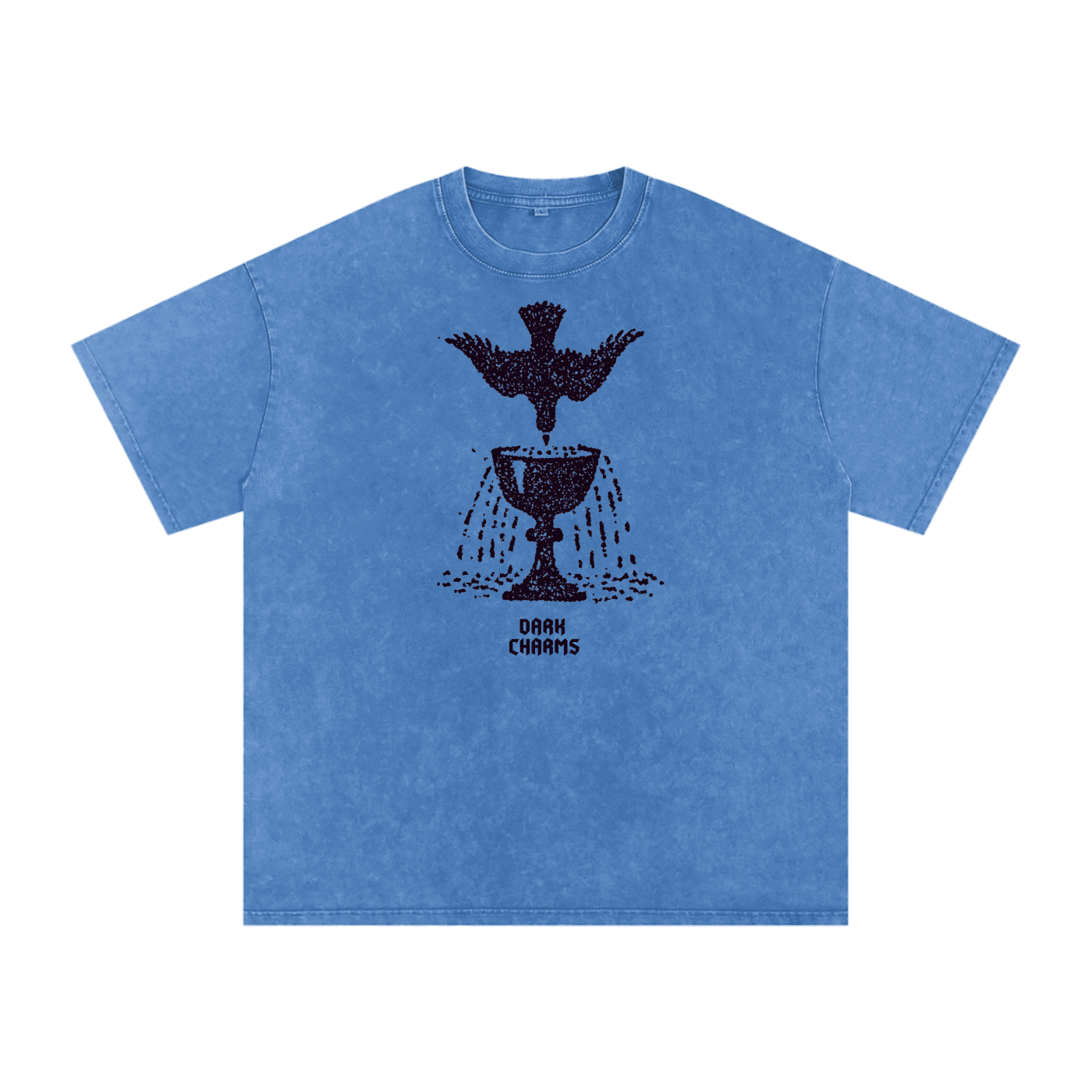 Ace of cups oversized tee, dark purple print