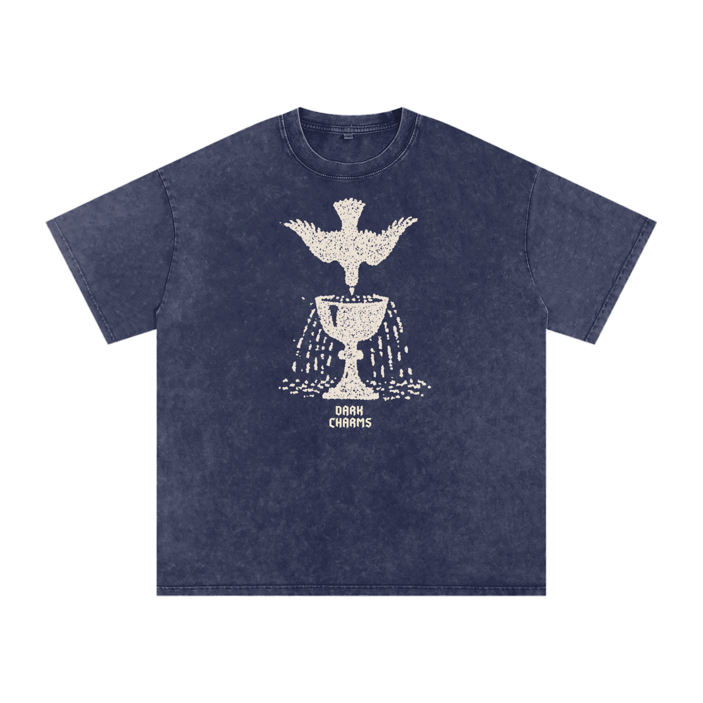 Ace of cups oversized tee, cream print